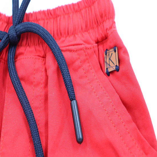 Kidzello Half Pant Red Colour