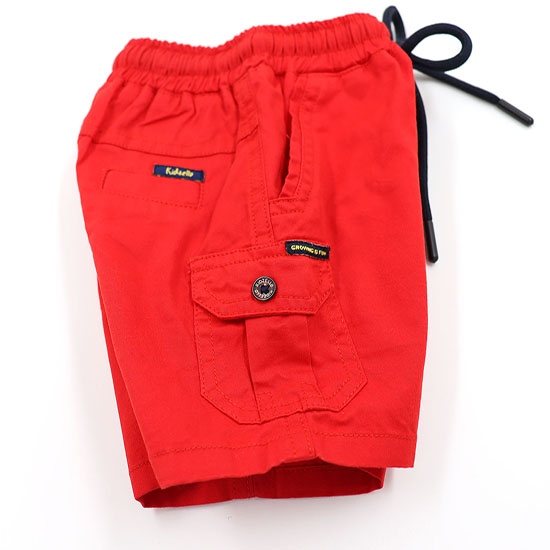 Kidzello Half Pant Red Colour