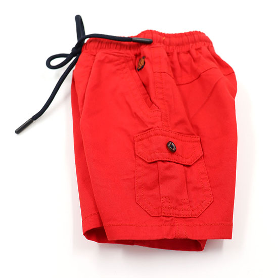 Kidzello Half Pant Red Colour