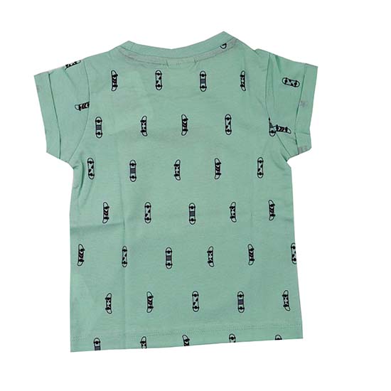 Ollypop Printed T Shirt Light Green Colour