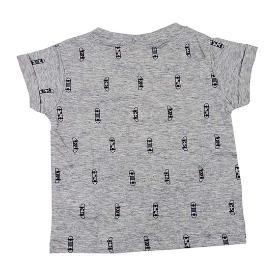 Ollypop Printed T Shirt Grey Colour