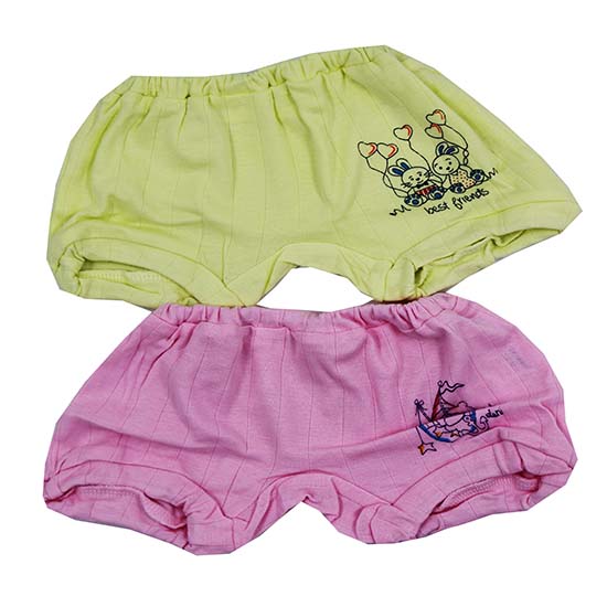 Cucumber Cotton Bloomers Pack Of 2 Multi Colours 