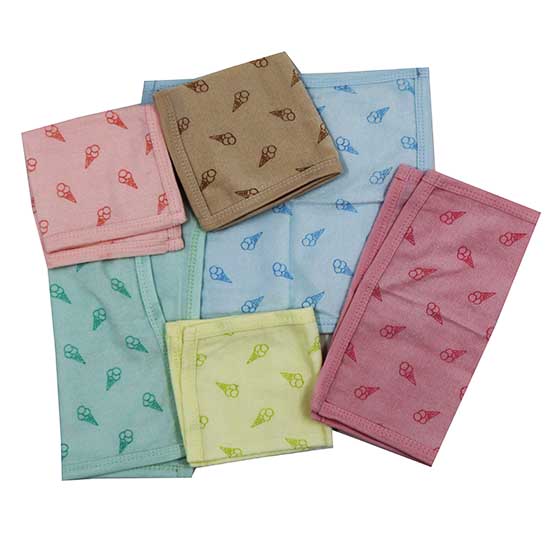 Zero Rumal For Baby Pack Of 6 Multi colours