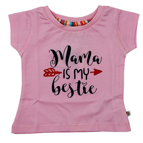 Half sleeve printed and stylish girls top