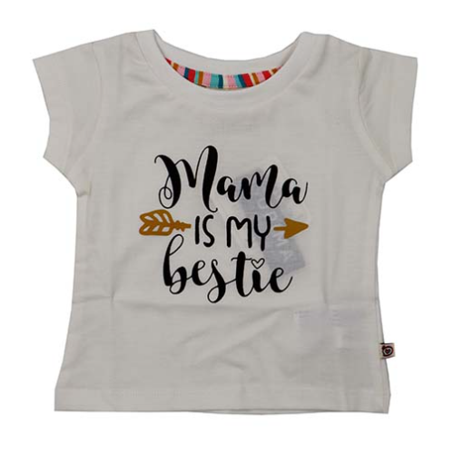 Half sleeve printed and stylish girls top 