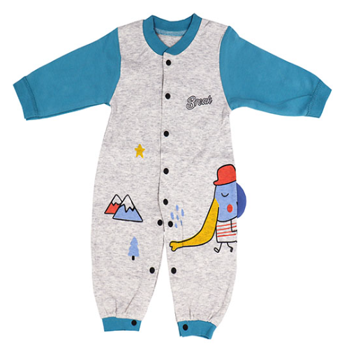 romper gray & Light Blue Colour pure cotton & comfortable for your little one